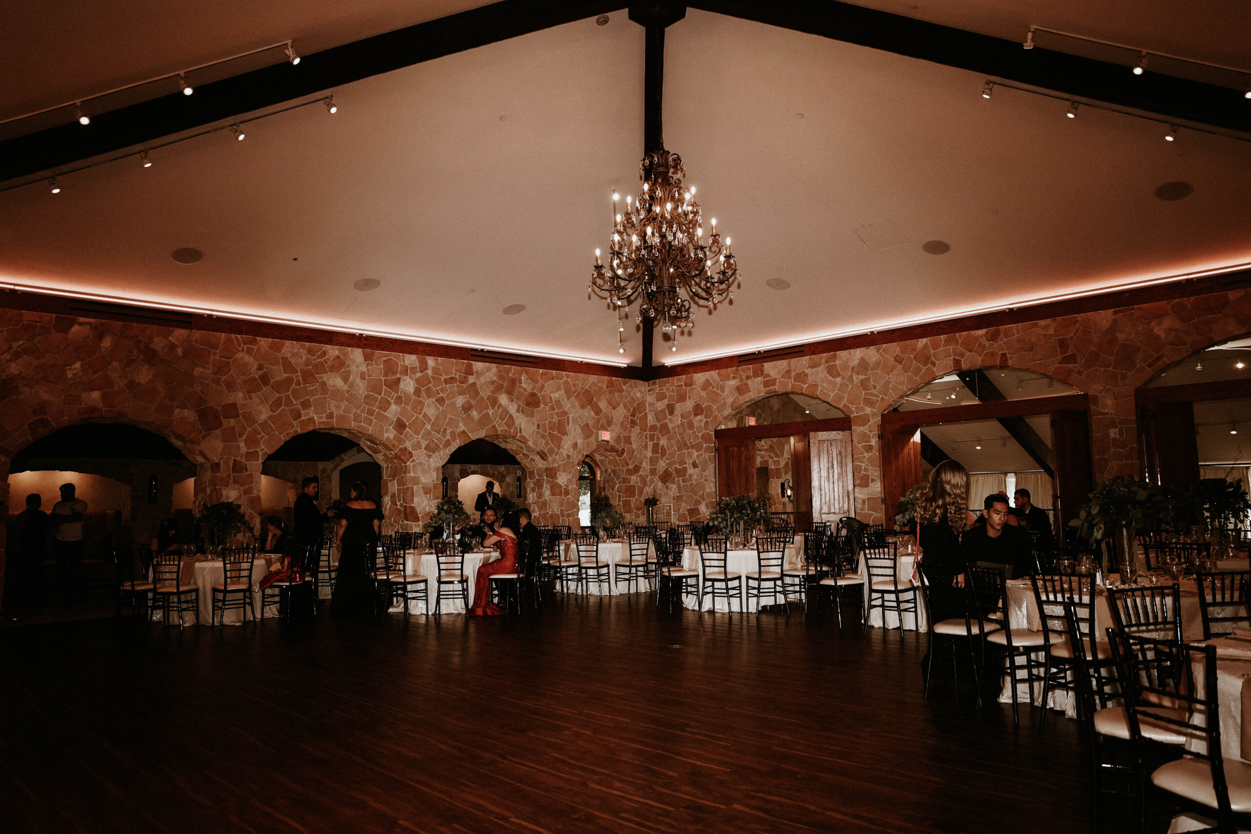 indoor wedding reception space 