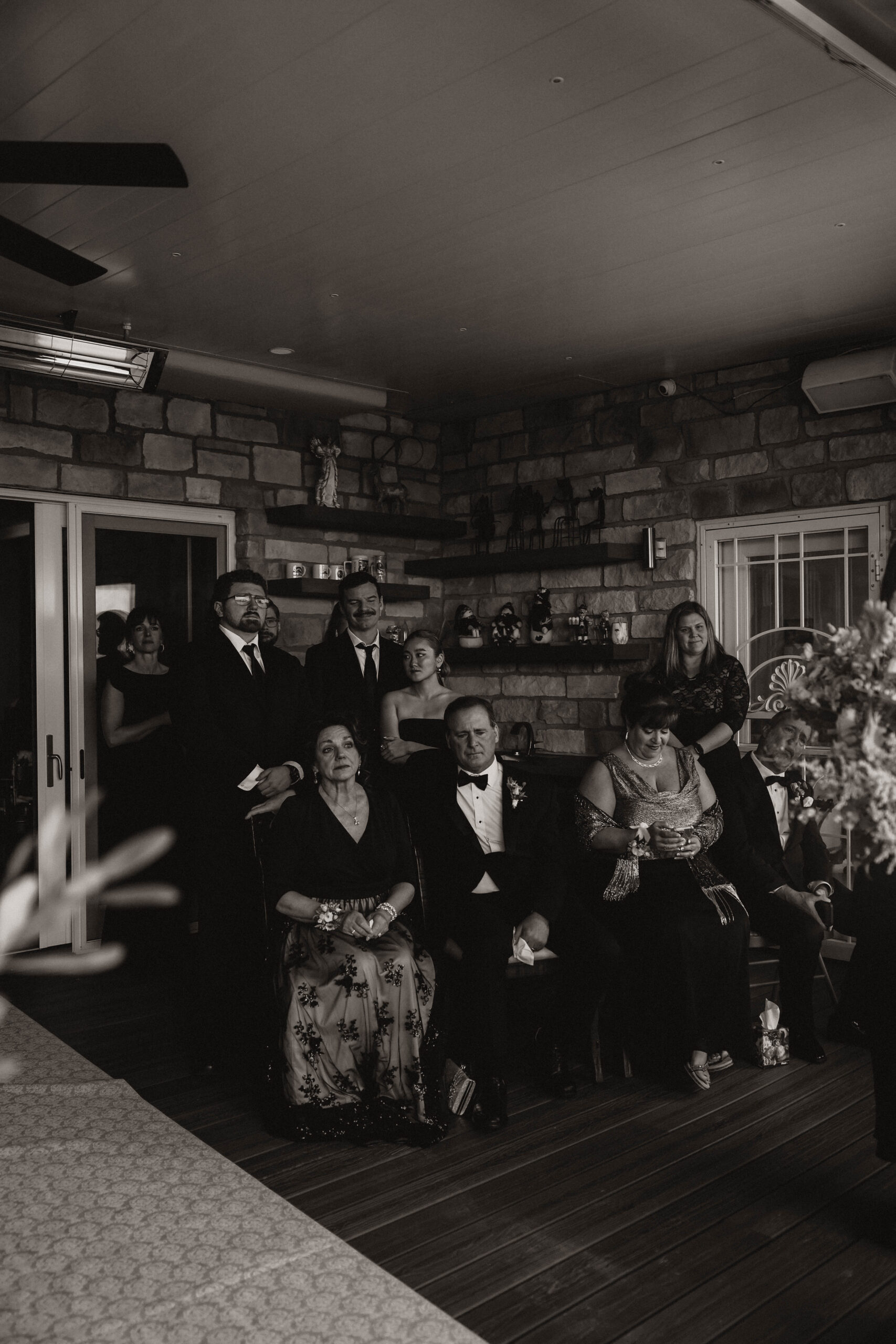 wedding guests at Colorado micro wedding ceremony
