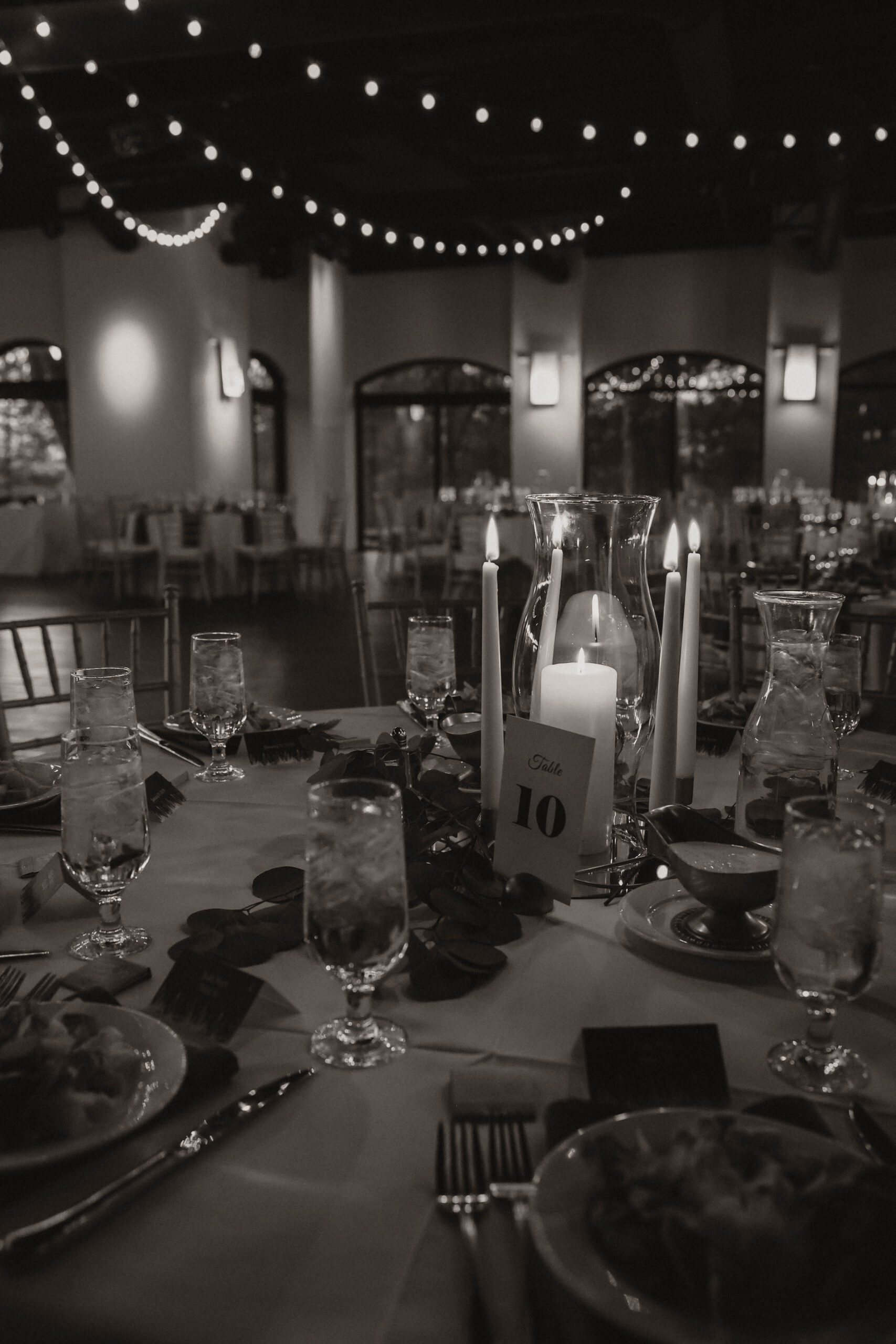 Wellshire Event Center Wedding reception tables