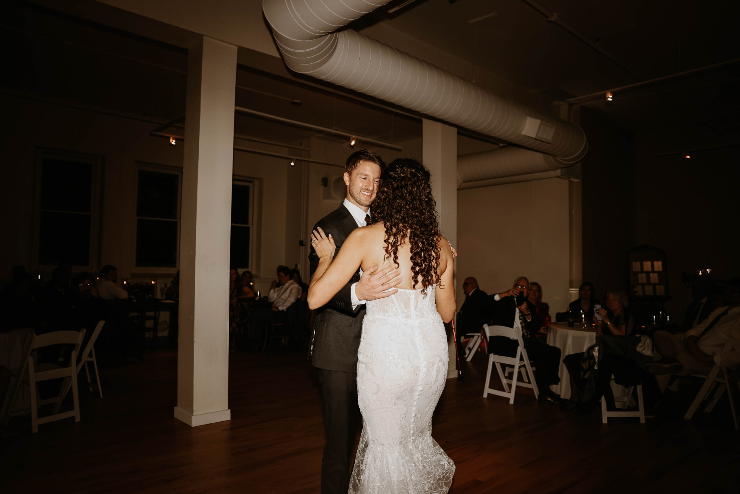 meaningful wedding moments of bride and groom's first dance 
