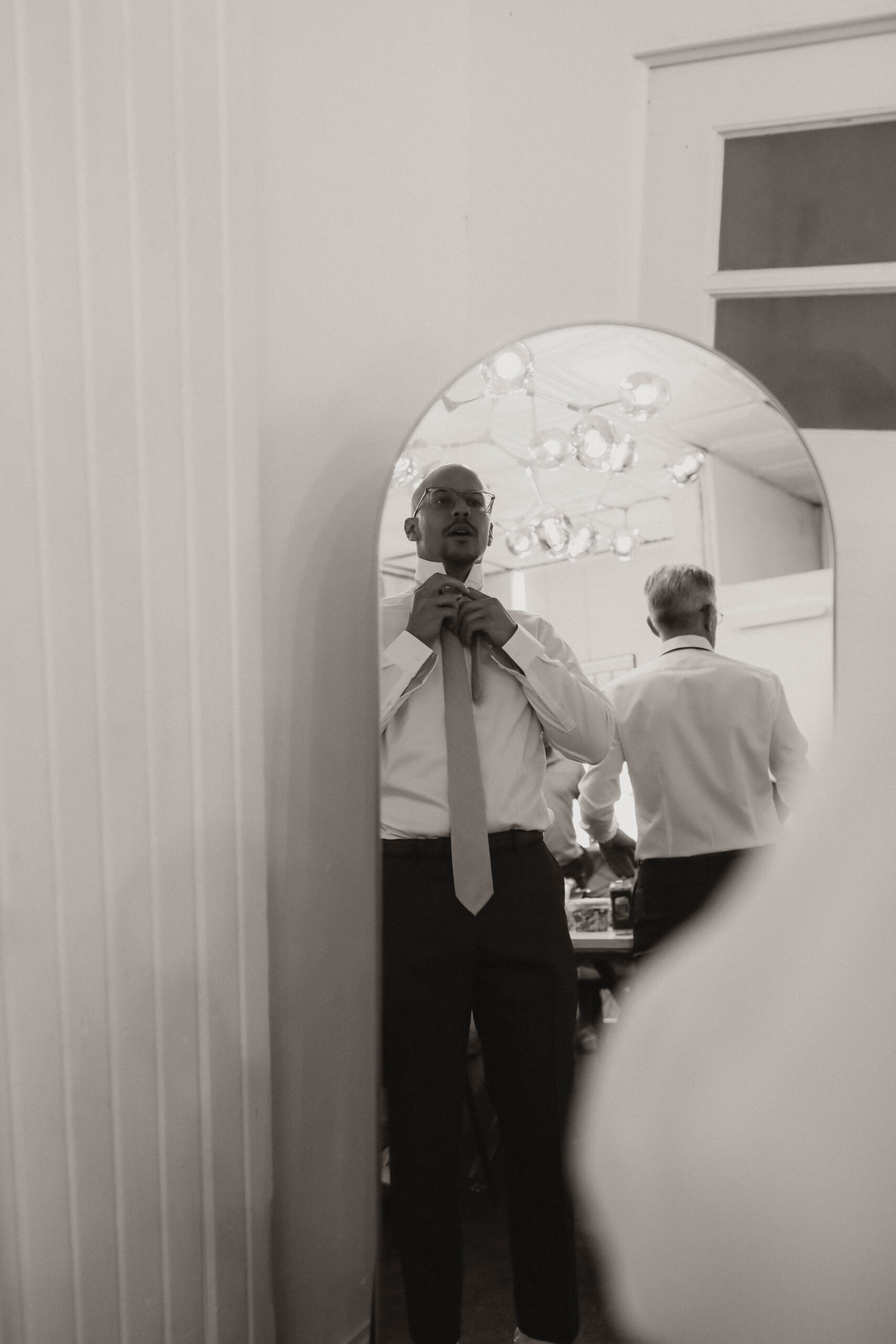 groom getting ready 