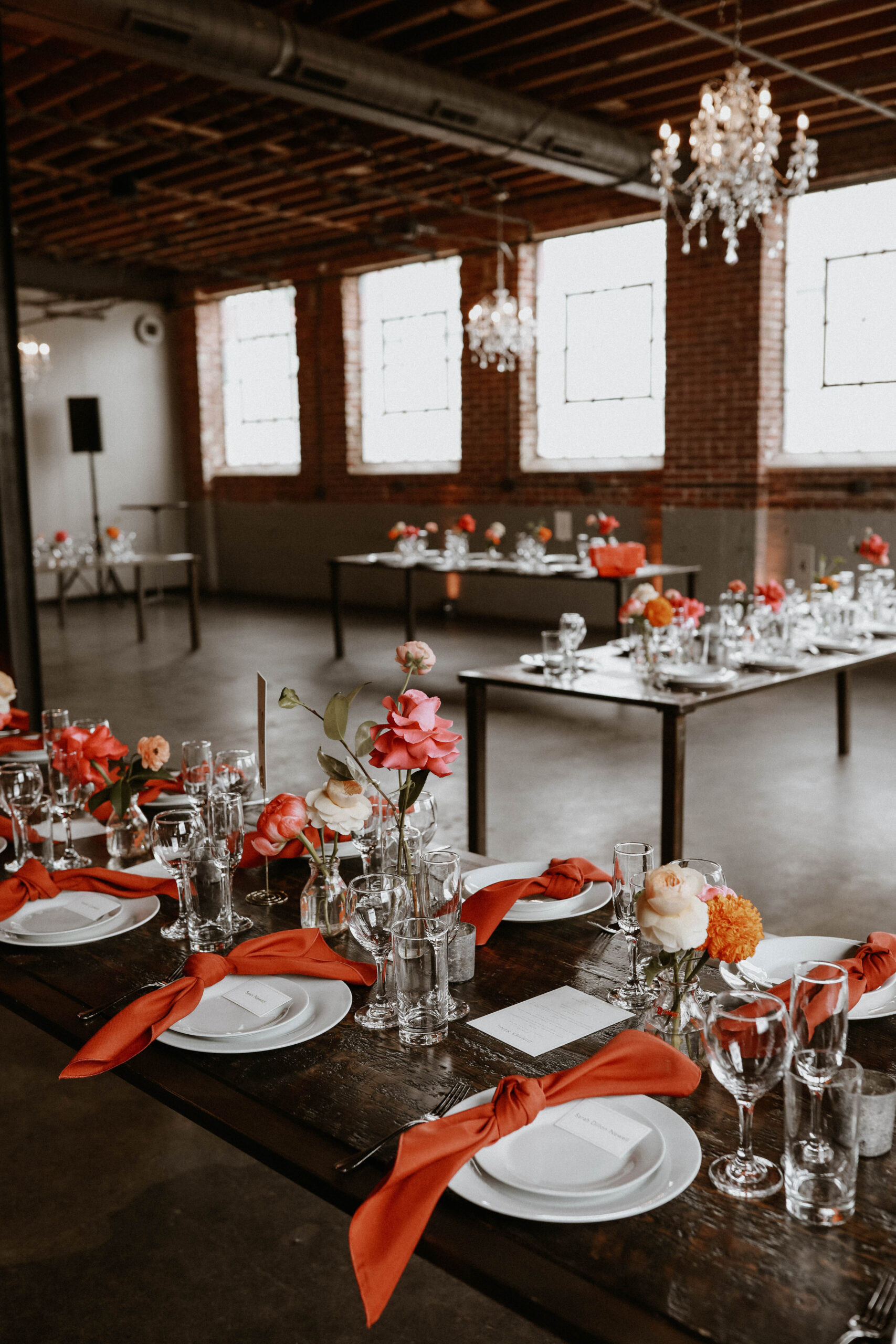 wedding reception table scape at one of the most perfect Denver Colorado venues