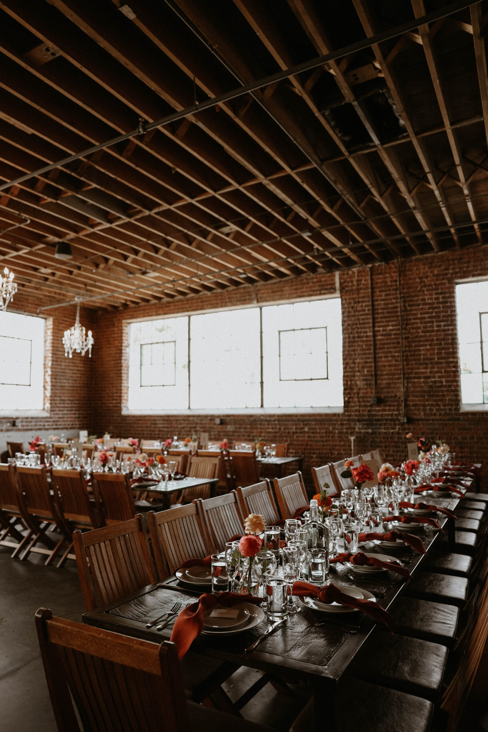 reception table set up at one of the most perfect Denver Colorado venues