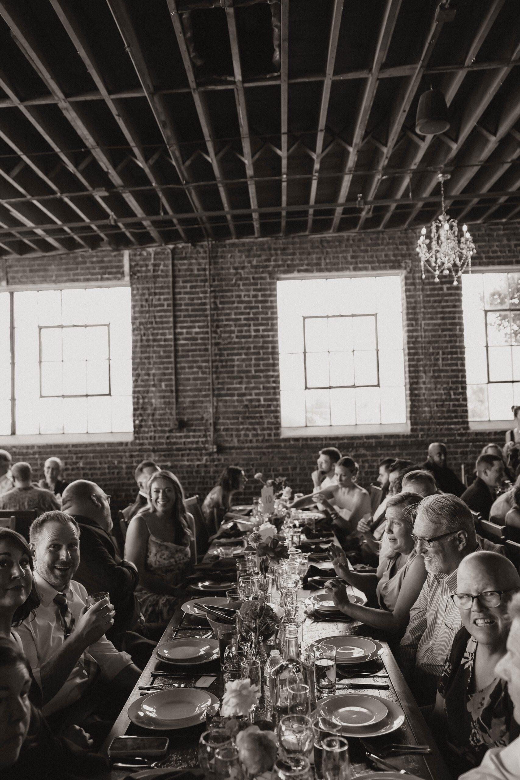 guests sitting at the reception tables at one of the most perfect Denver Colorado venues