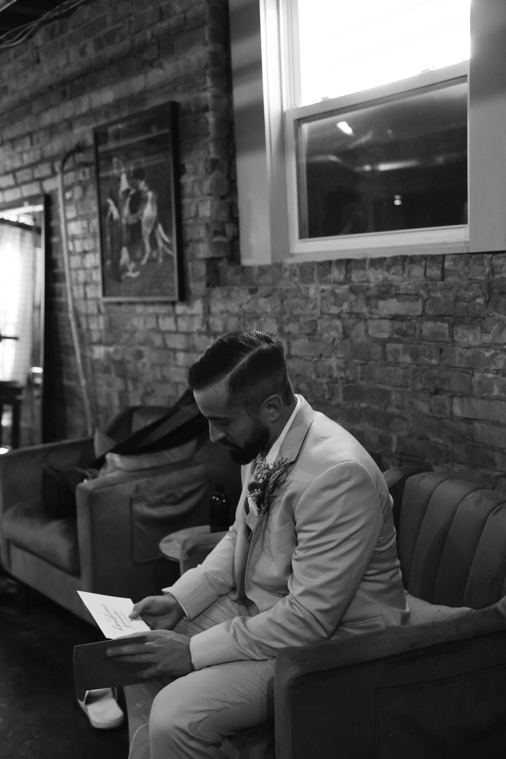 groom getting ready