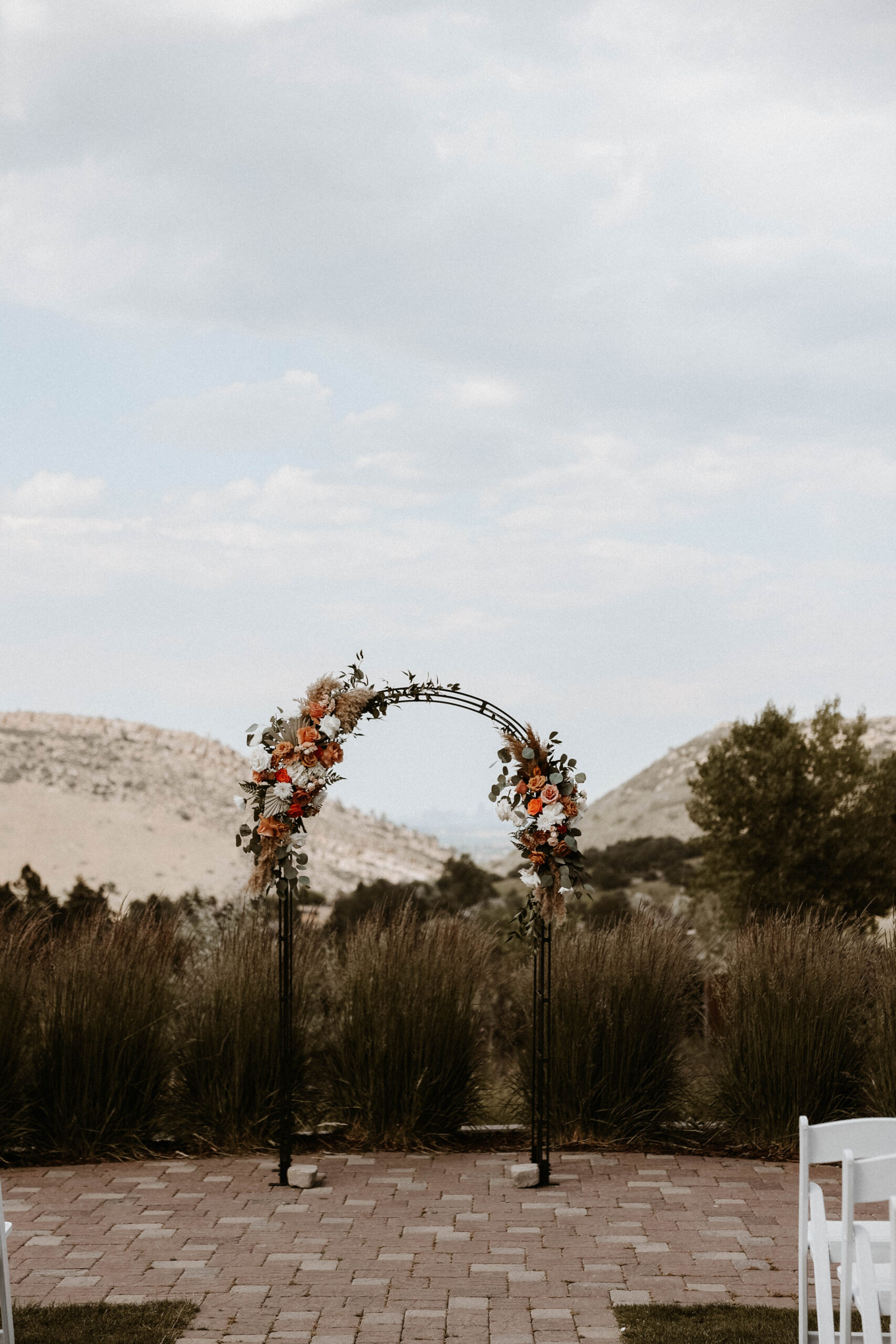 manor house wedding ceremony arch 