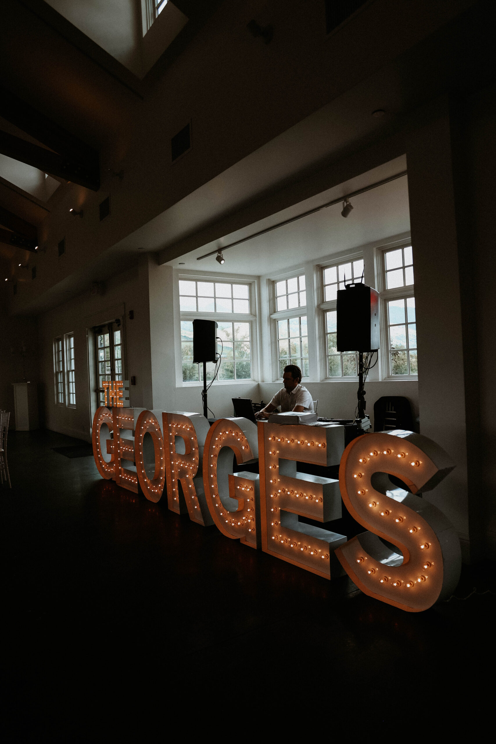 wedding couple last name sign 