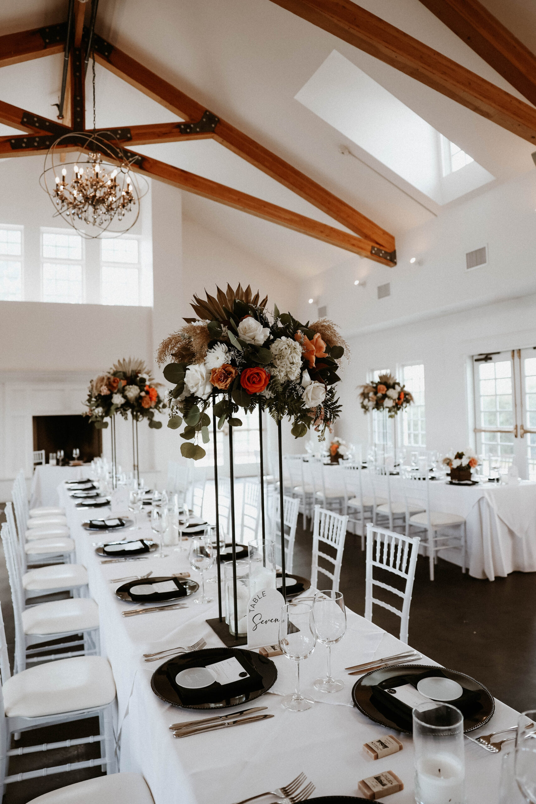 manor house wedding reception tables 