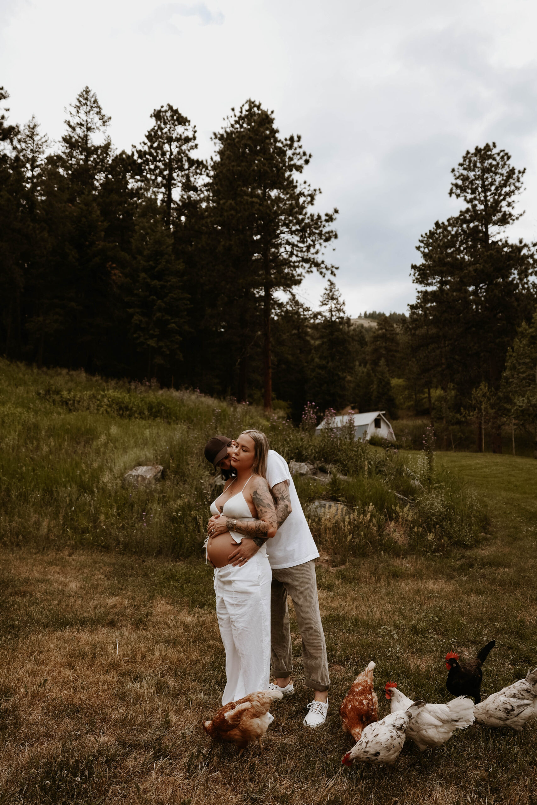 a couple during their Denver Maternity Photography session 