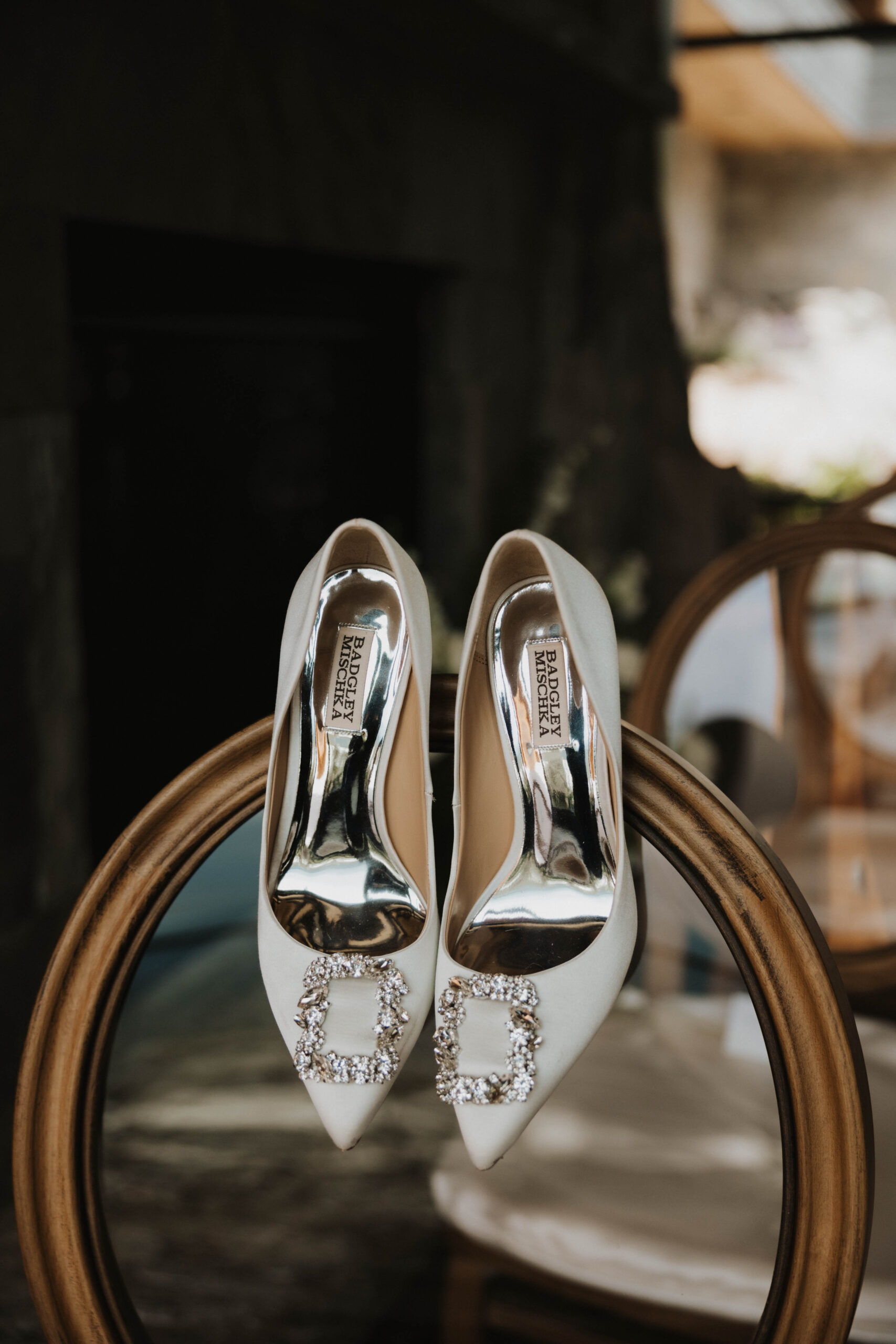 bride's wedding shoes