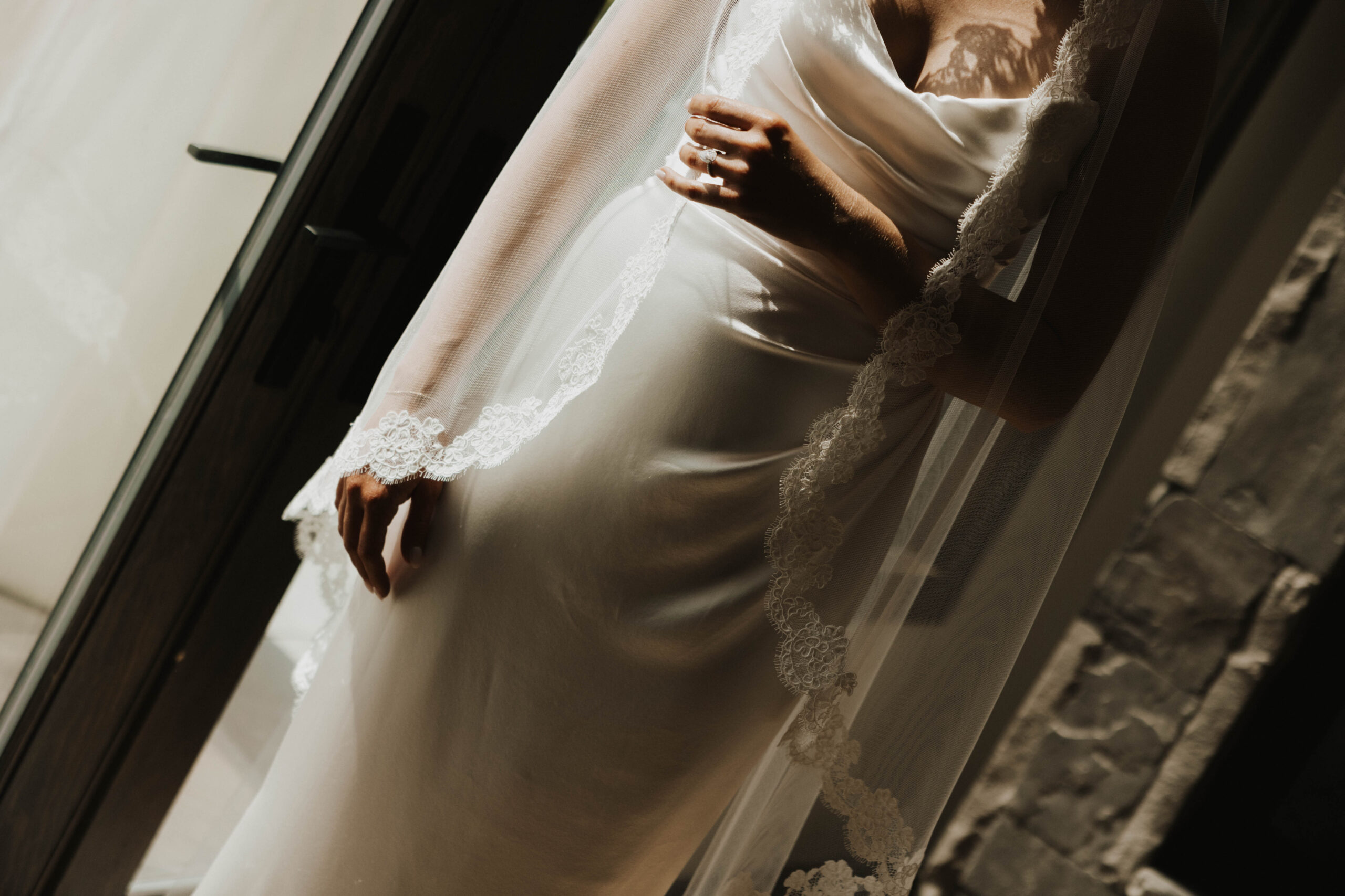 editorial bridal portrait