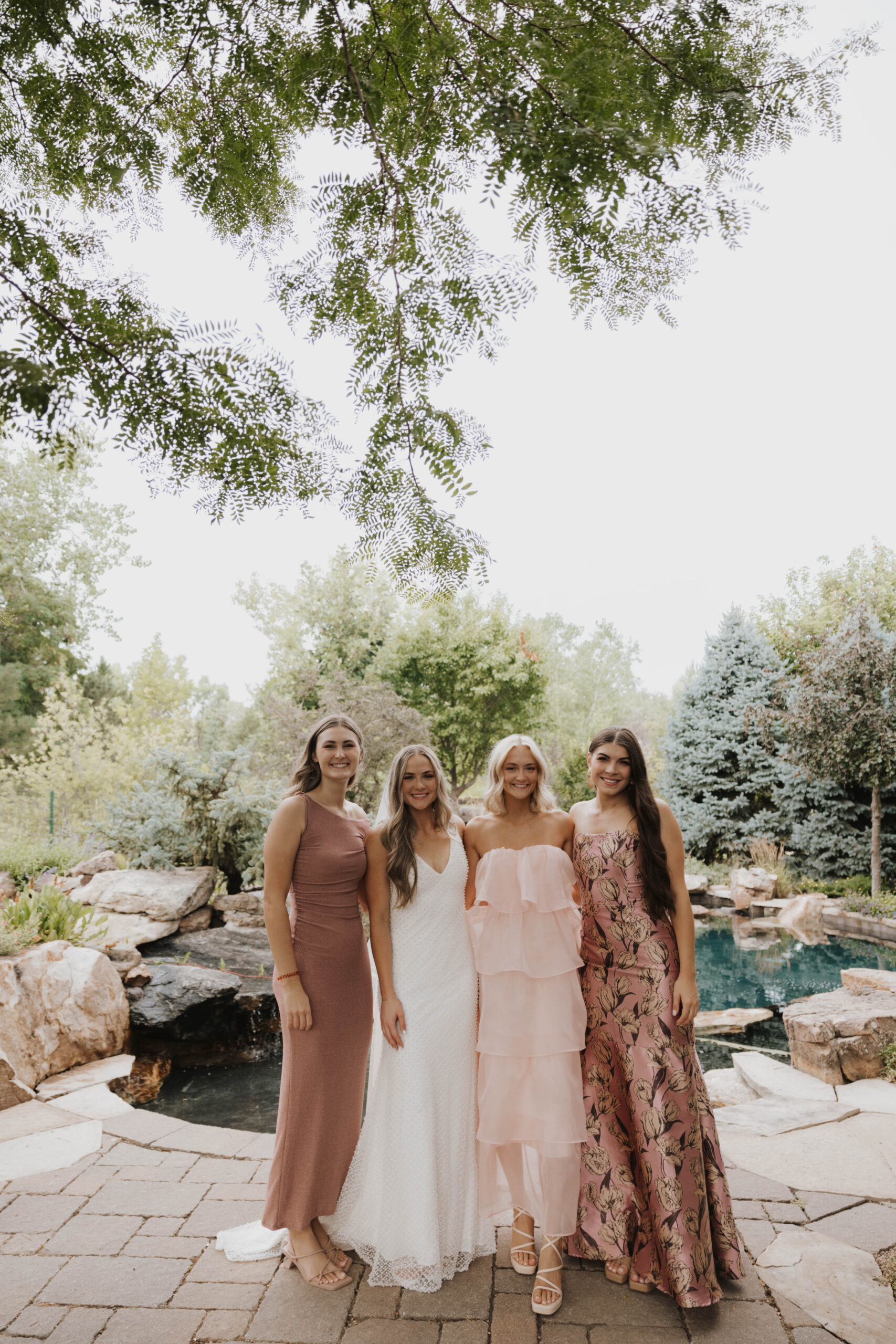 bride and bridesmaids