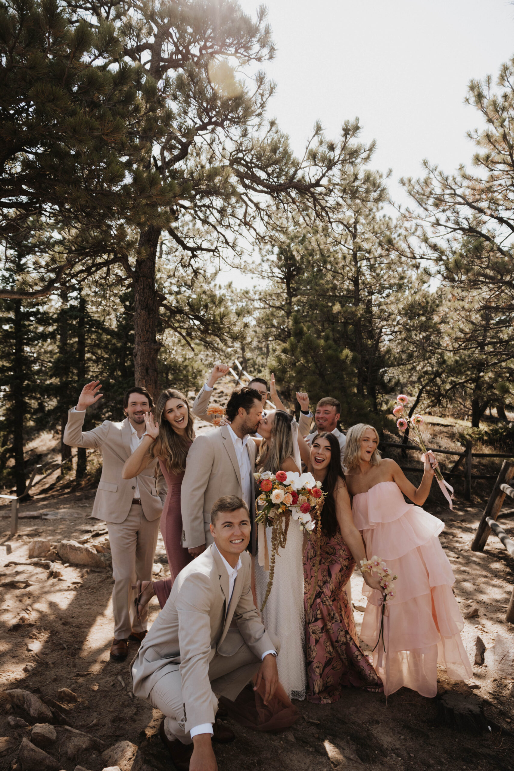 Boulder Colorado wedding party photos