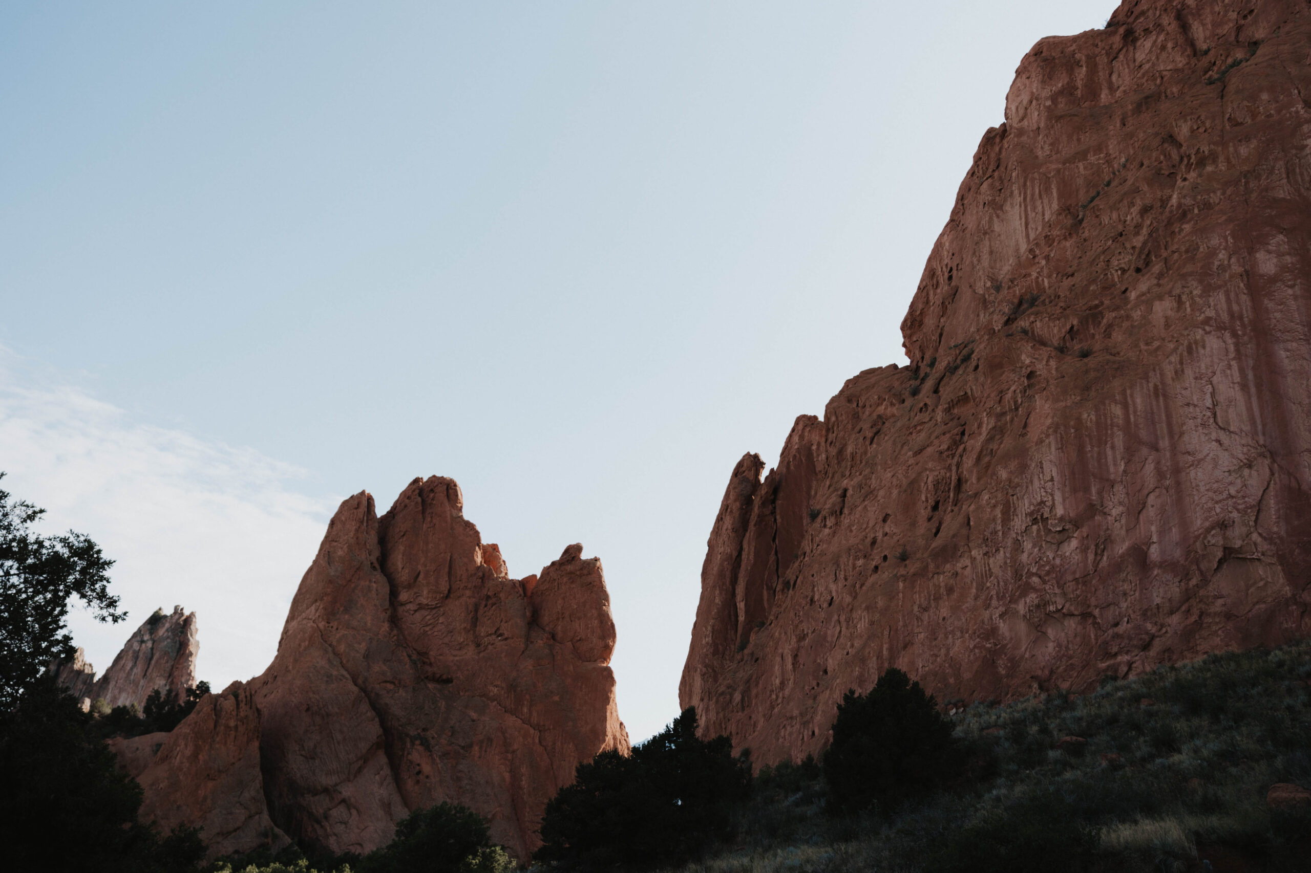 red rock formations at the park