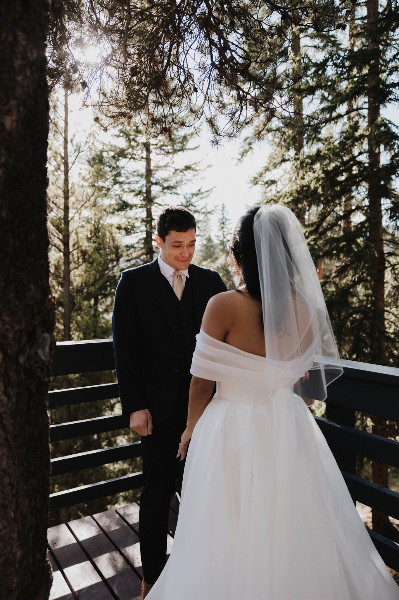 groom's reaction to seeing bride for the first time