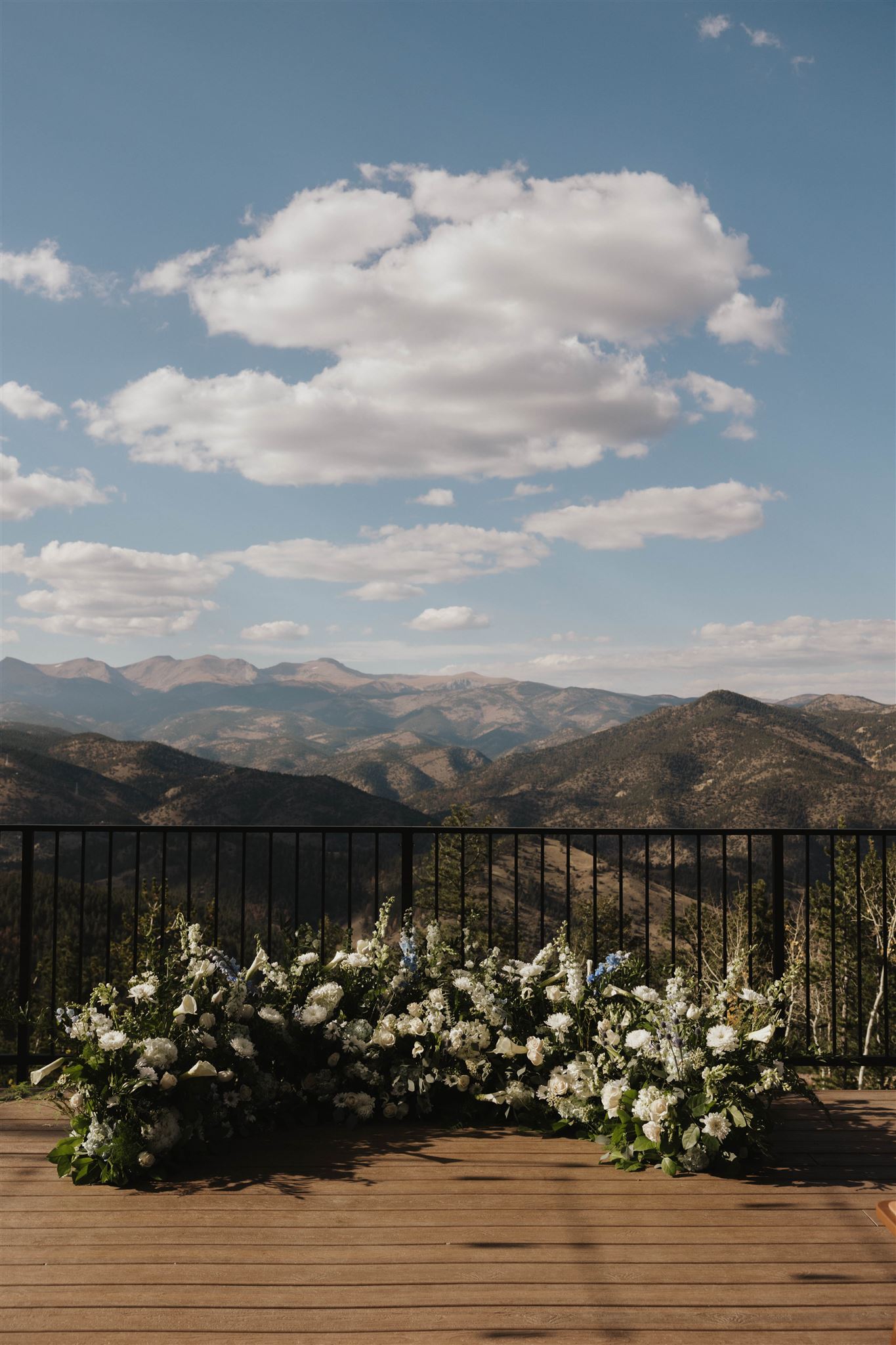 Luxury Micro Wedding ceremony flower backdrop 