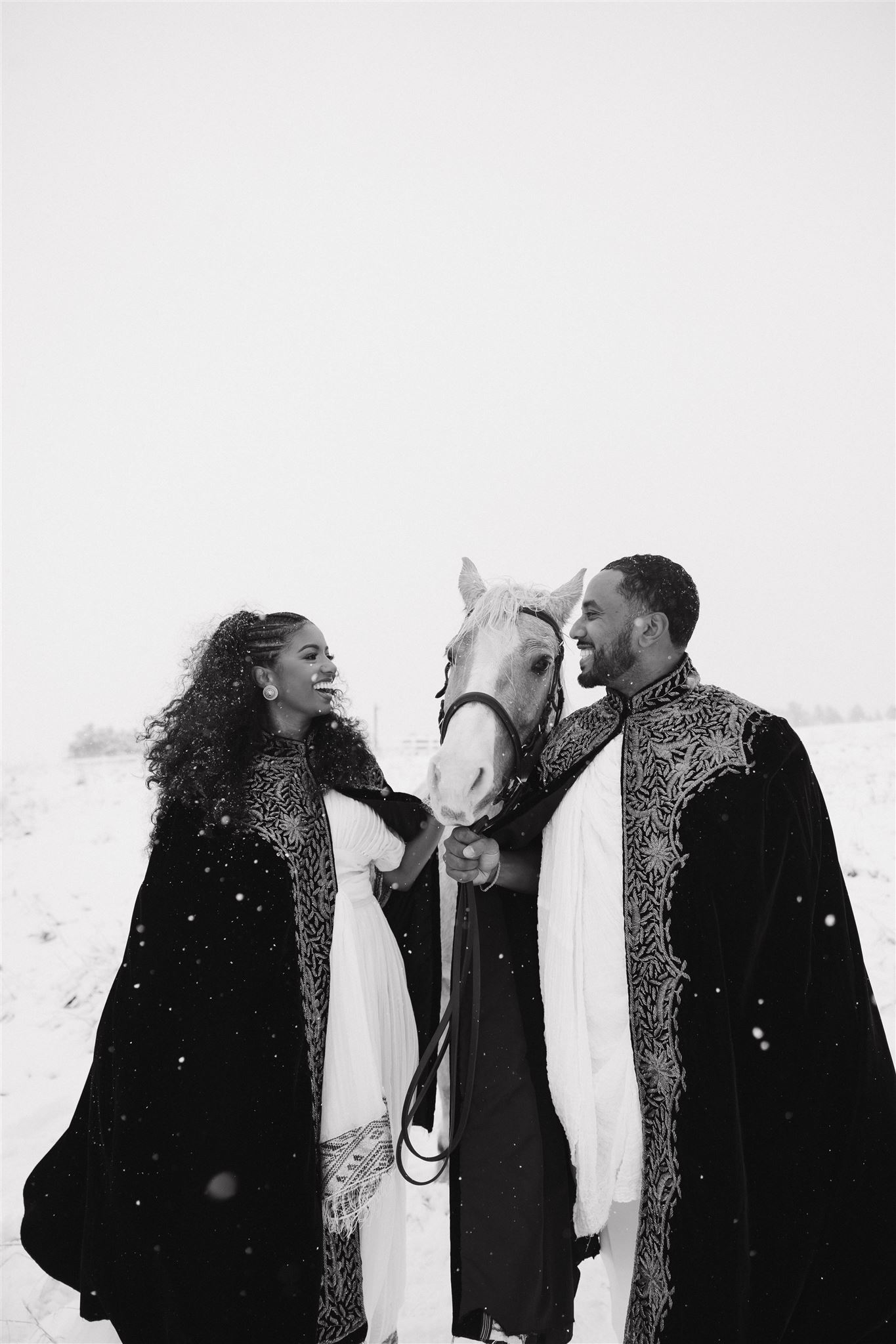 horse engagement photos in Colorado