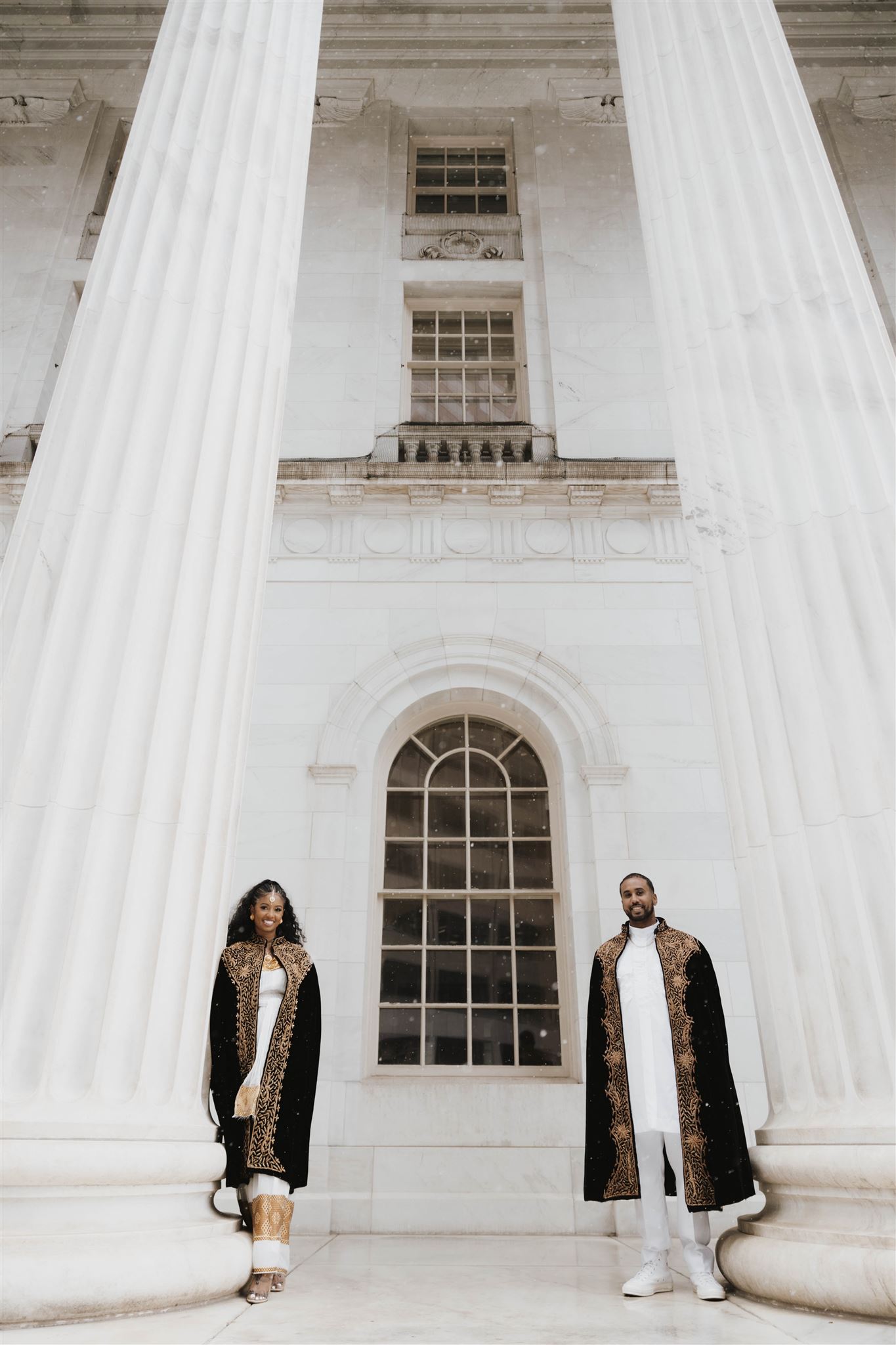 aesthetic downtown engagement photos in Denver 